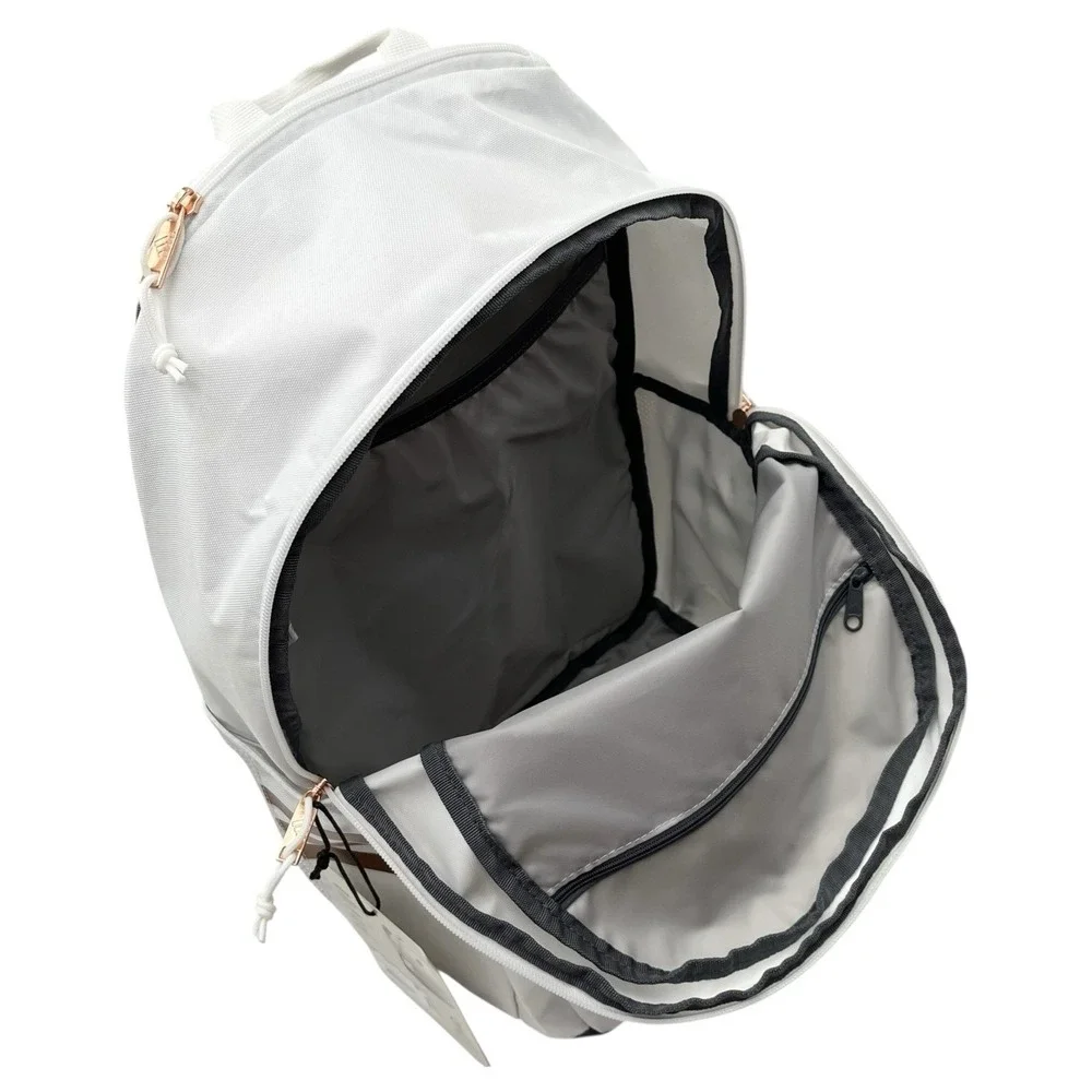 Adidas Classic 3S 5 Unisex School Backpack Fits 16" Laptop White Rose Gold - Picture 10 of 12